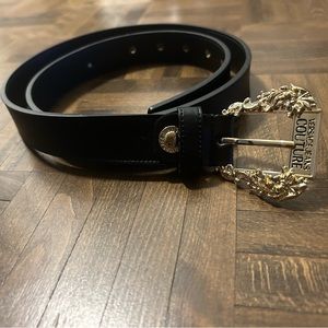 Versace Jeans couture - Black and gold belt